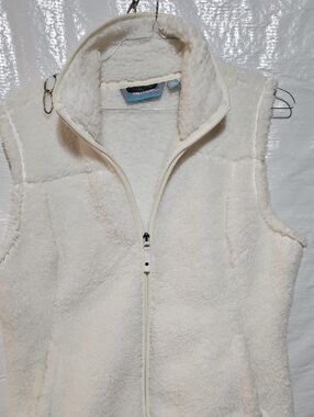 Free Country Cream Sherpa Zip-Up Vest